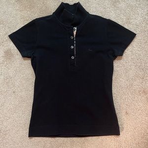 EUC Burberry black collared polo kids size S